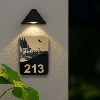 Maple Wood & Lamacoid Hotel Door Signage